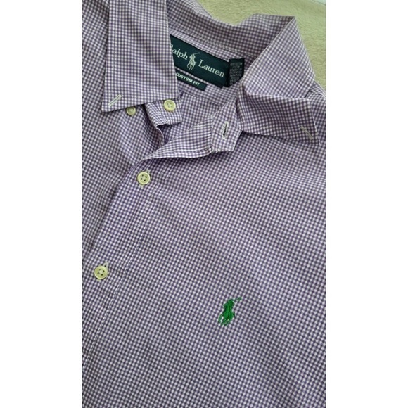 Ralph Lauren Other - VINTAGE RALPH LAUREN MENS PURPLE STRIPED LONG SLEEVE BUTTONDOWN SIZE LARGE - EUC